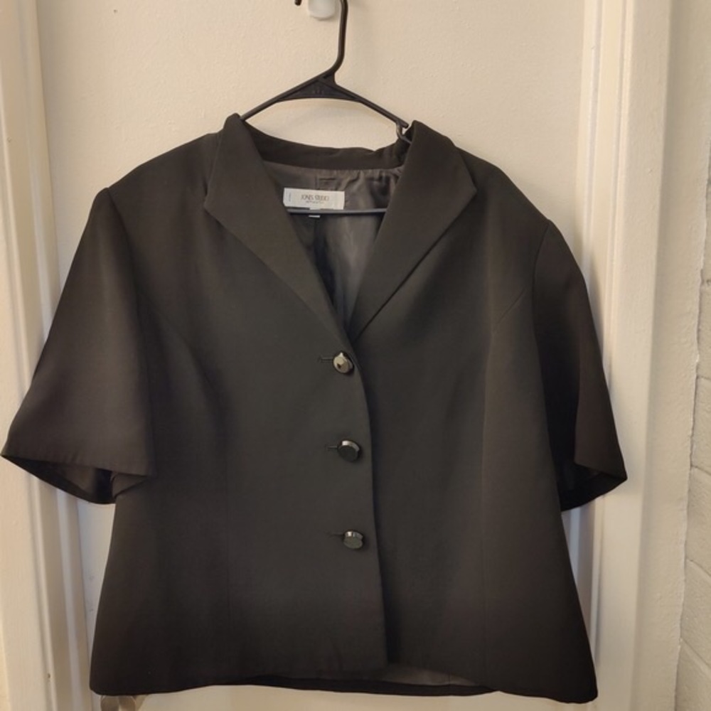 Jil Sander Black Short Sleeve Blazer